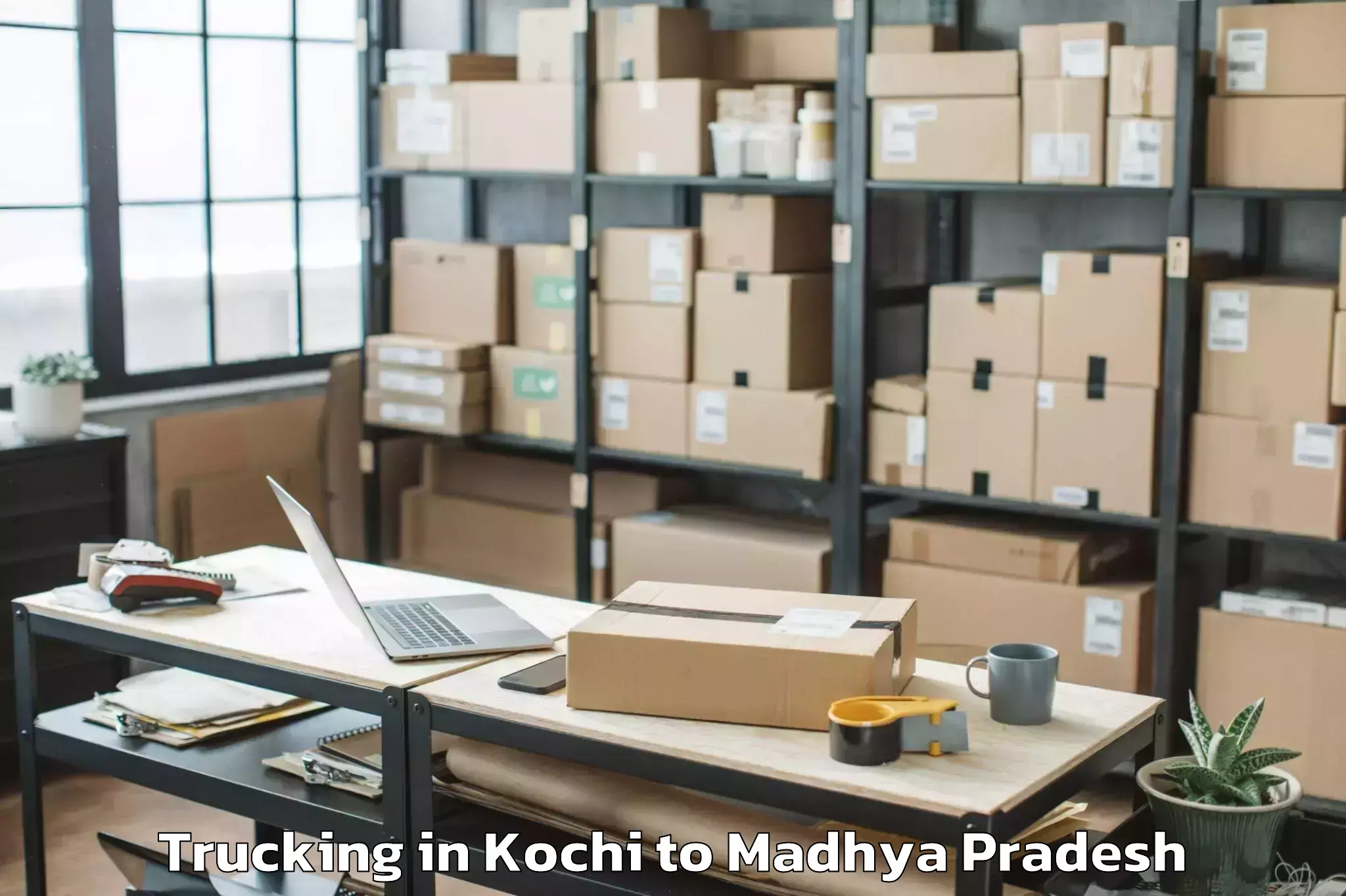 Book Kochi to Khirkiya Trucking Online